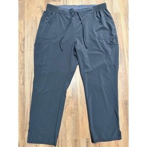 Scrubstar Unisex Scrub Pants Pewter Gray Cargo Drawstring Size 2XL